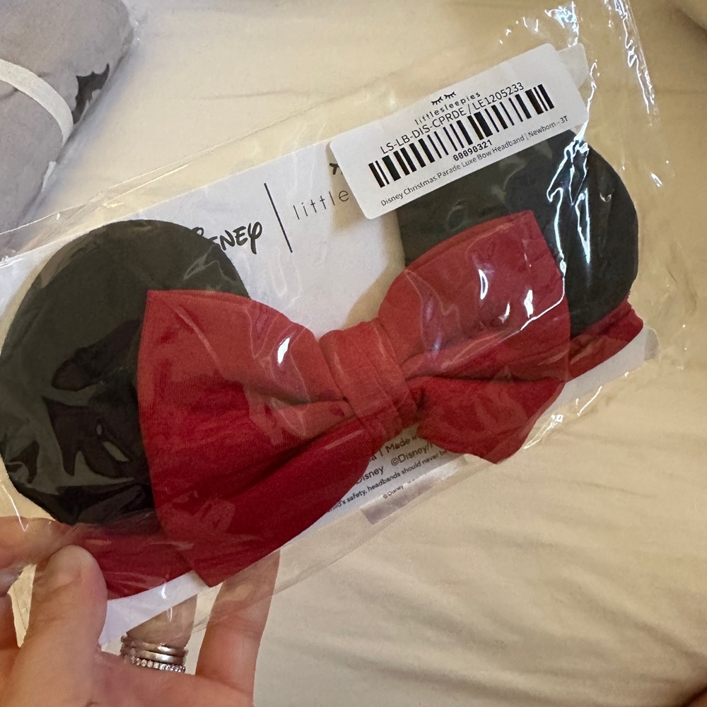 little sleepies Mickey/minnie headband